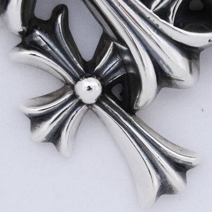 CHROME HEARTS Triple CH Cross Small Necklace Size F