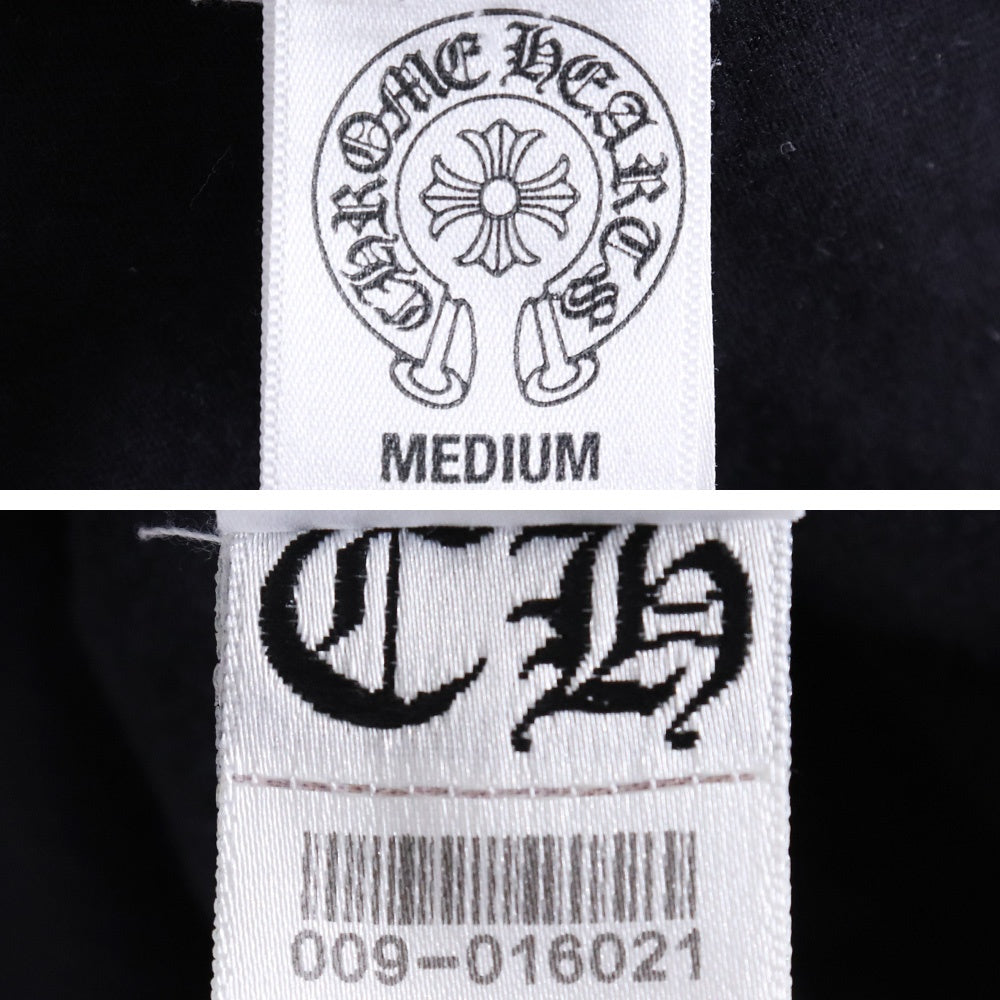 CHROME HEARTS Back Scroll Horseshoe T-Shirt Black Size M
