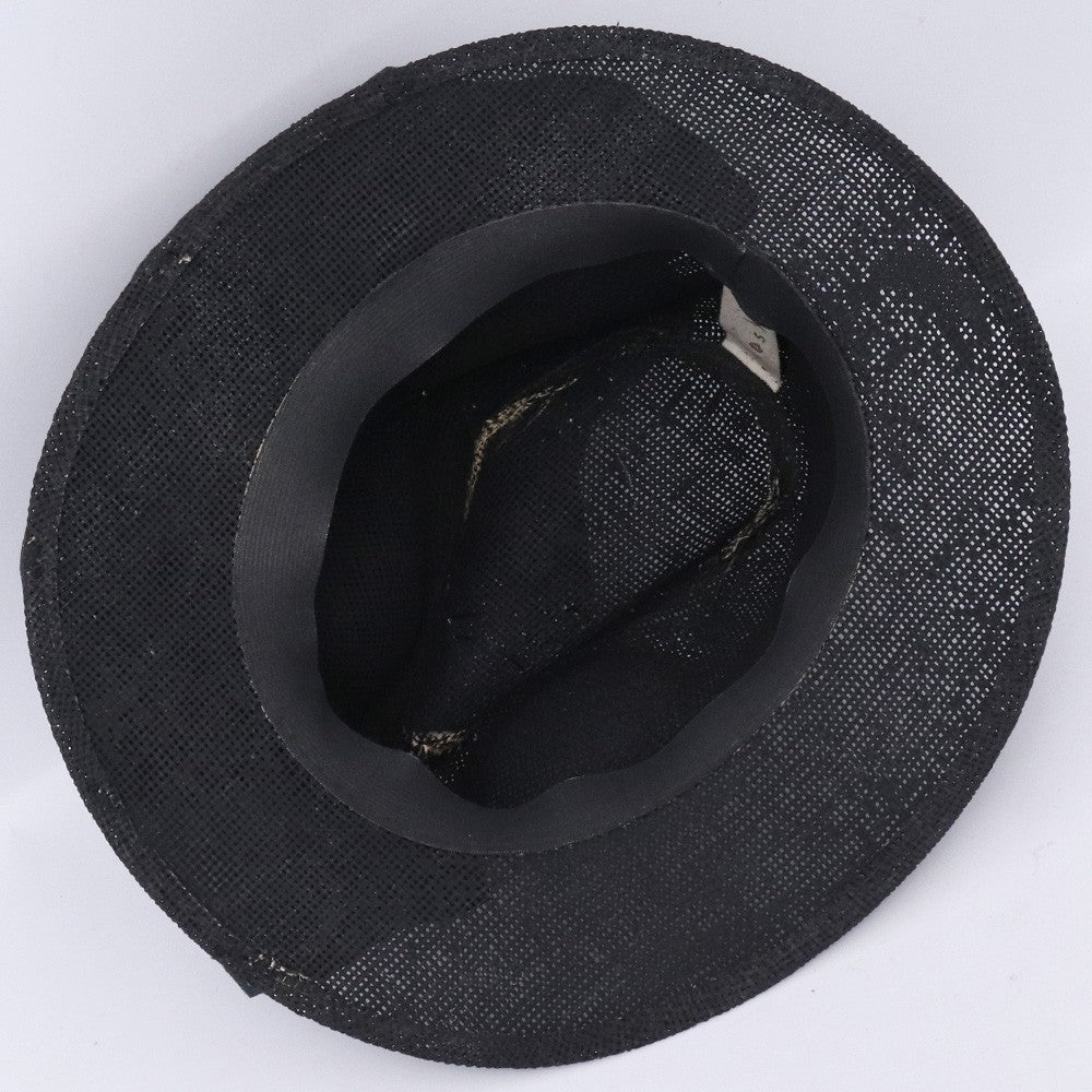 KLOSHAR Deerskin Straw Hat Black Size 59