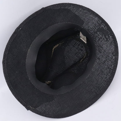 KLOSHAR Deerskin Straw Hat Black Size 59