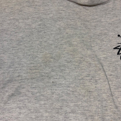STUSSY 90s Old Skool 1992 T-Shirt Gray/Black Size SIZE L