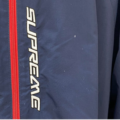 SUPREME 25SS Contrast Zip Track Jacket Navy Size XL