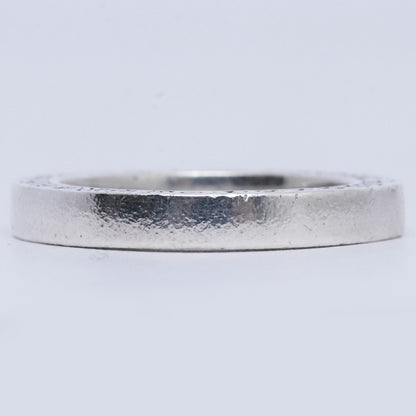 CHROME HEARTS 3mm Spacer Plain Sapphire Silver Ring Size ONE SIZE