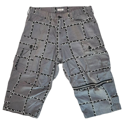 MILKBOY 90s Major Checkered Shorts Gray/White Size FREE