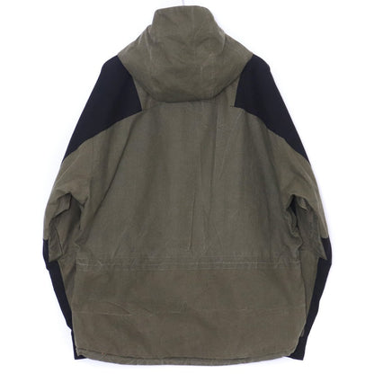 READY MADE 19SS 2TONE Mountain Parka Khaki Black Hoodie Size 2