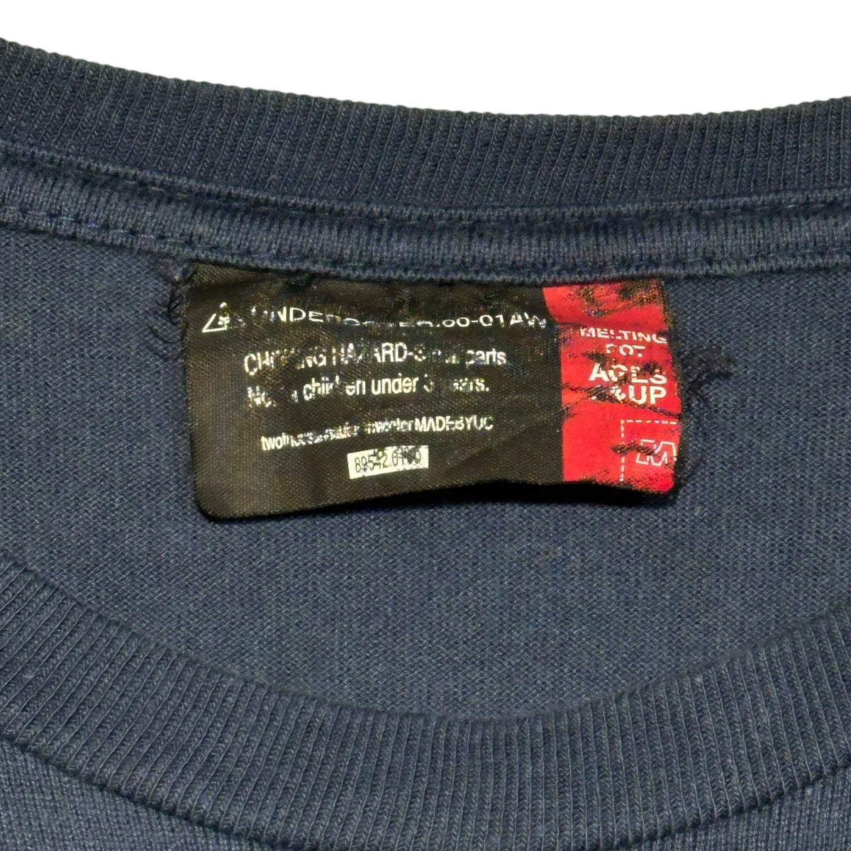 UNDERCOVER 00AW Imperial Print T-Shirt Navy Size M