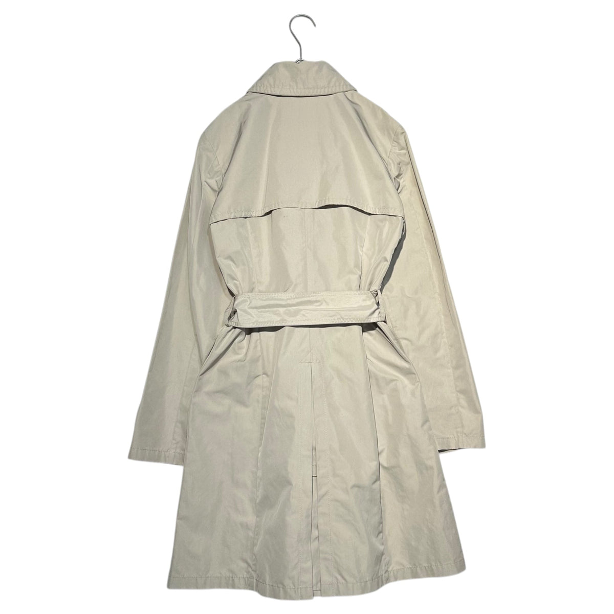 MONCLER Nylon Trench Coat Ivory Size 0