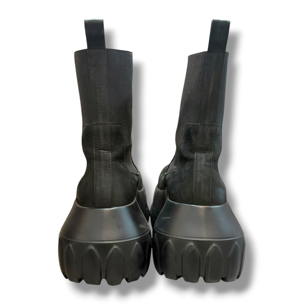 RICK OWENS Beatle Mega Tractor Boots Black Size EU 43