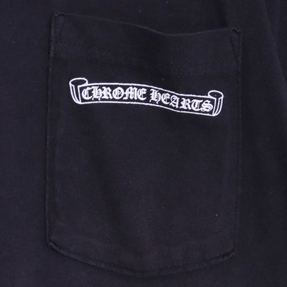 CHROME HEARTS USA Back Arch Logo Pocket T-Shirt Black Size M