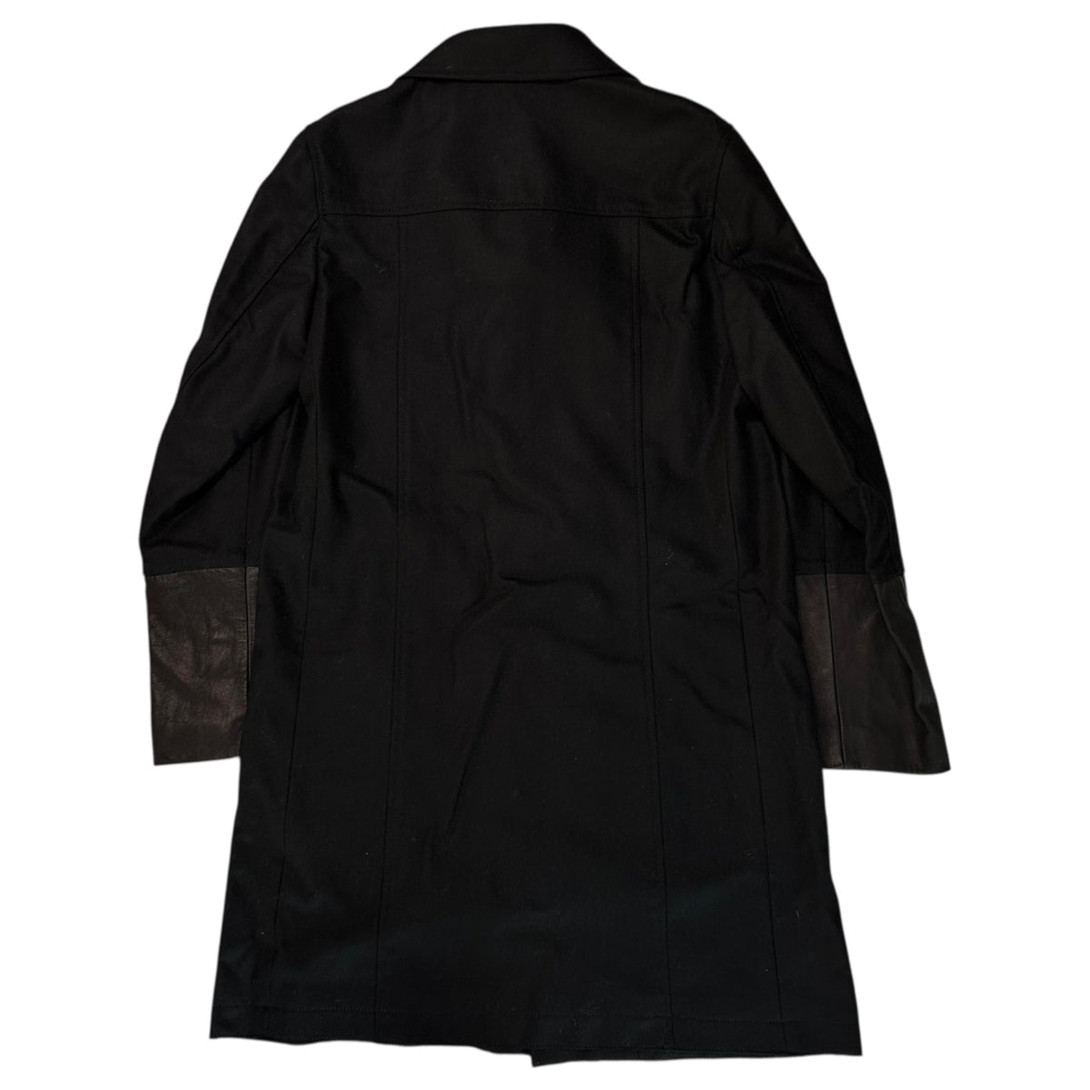 John UNDERCOVER 15AW Leather Trim Wool Rider's Coat Size 2