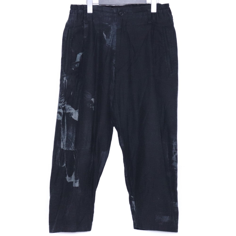 BLACK SCANDAL YOHJI YAMAMOTO 20AW Graphic Pants Black Size 2