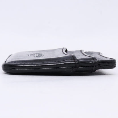 CHROME HEARTS Black Double Side Leather Card Holder Card Case Size F