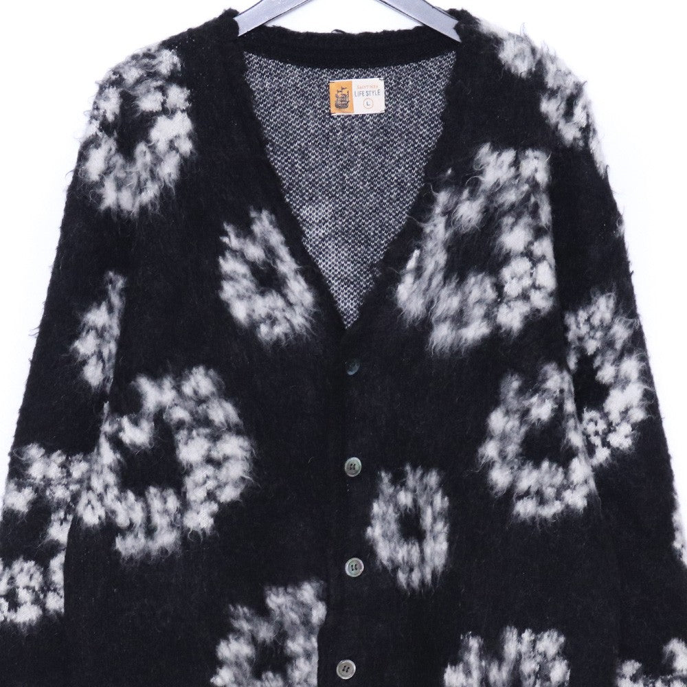 SAINT MICHAEL x DENIM TEARS Mohair Cardigan Black Size L