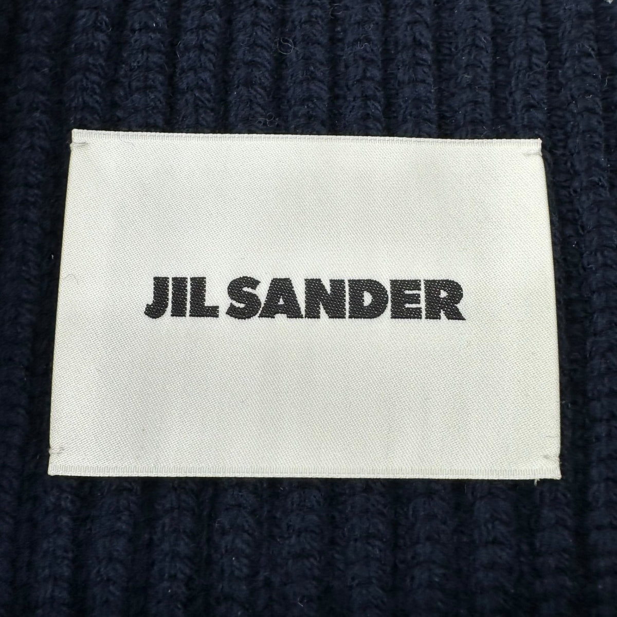 JIL SANDER 23AW Foulard Knit Neck Warmer Navy Size U