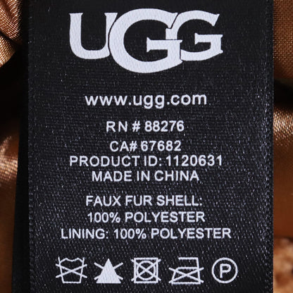 UGG Gertrude Long Teddy Coat Brown Size M