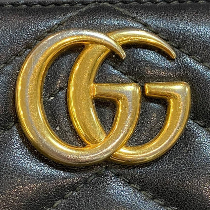 GUCCI GG Marmont Zip Around Wallet Black Size F