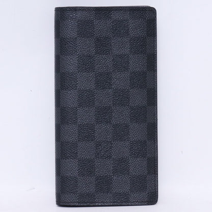 Louis Vuitton Damier Graphite Brazza Wallet Black Size F