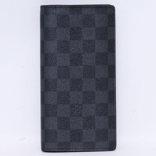 Louis Vuitton Damier Graphite Brazza Wallet Black Size F