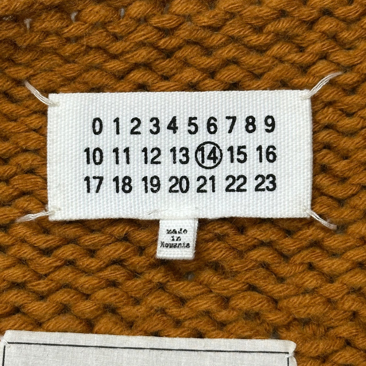 MAISON MARGIELA 17AW Replica Fringed Sweater Size S