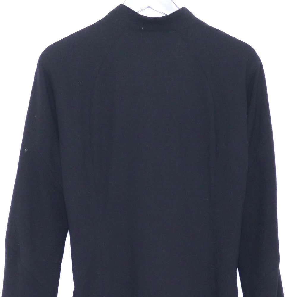 N/07 Amundsen Wool Long Sleeve Button-Up Shirt Black Size 44