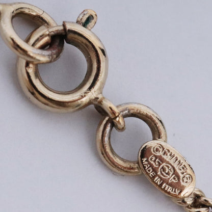 CHANEL Gold Coco Mark Stone Necklace Size 42CM