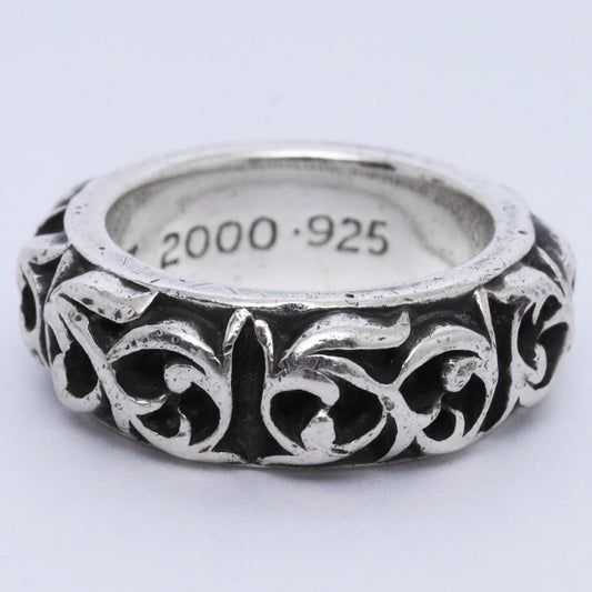 CHROME HEARTS Eternity Vine Band Ring Silver Size JP 9