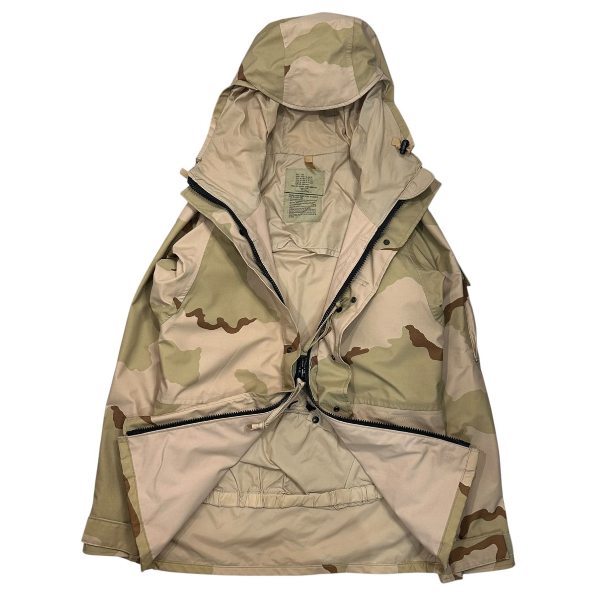 US ARMY 2004 Gore-Tex Desert Hoodie Multi Size SMALL-LONG