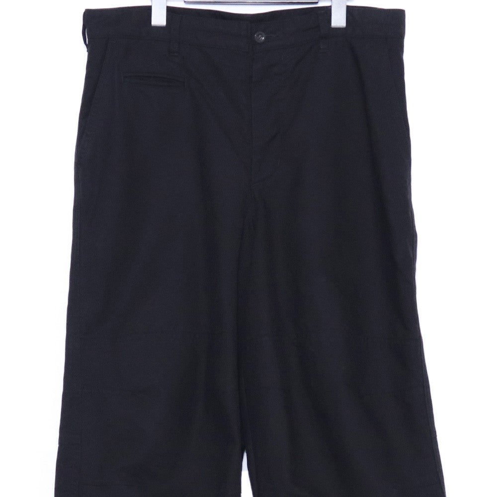 THE VIRIDI-ANNE Garment Dye Cotton Wide Pants Black Size 3