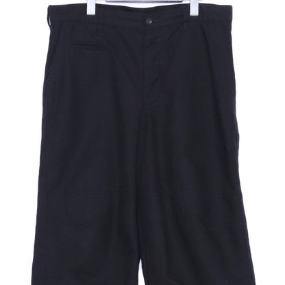 THE VIRIDI-ANNE Garment Dye Cotton Wide Pants Black Size 3
