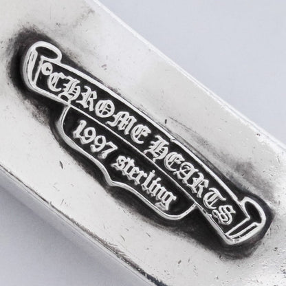 CHROME HEARTS Floral Cross ID Bracelet Silver Size ONE SIZE