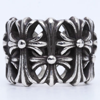 CHROME HEARTS Cemetery Cross Ring Silver Size JP 26
