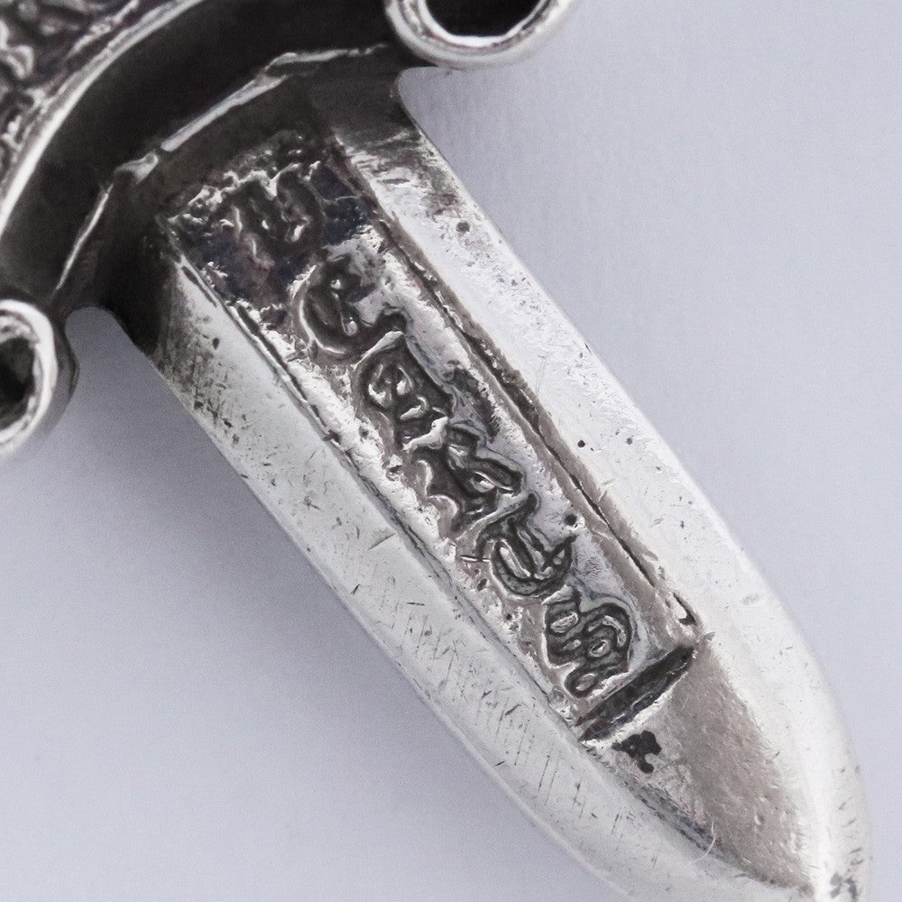 CHROME HEARTS Dagger Pendant Necklace Silver Size #10