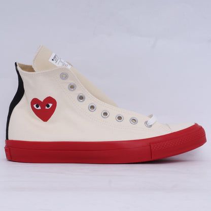 PLAY COMME des GARCONS Chuck Taylor Sneakers Ivory Size 27cm