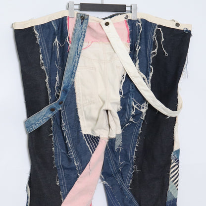 NISAI "Akuto Niji" Remake Denim Overalls Blue Free Size