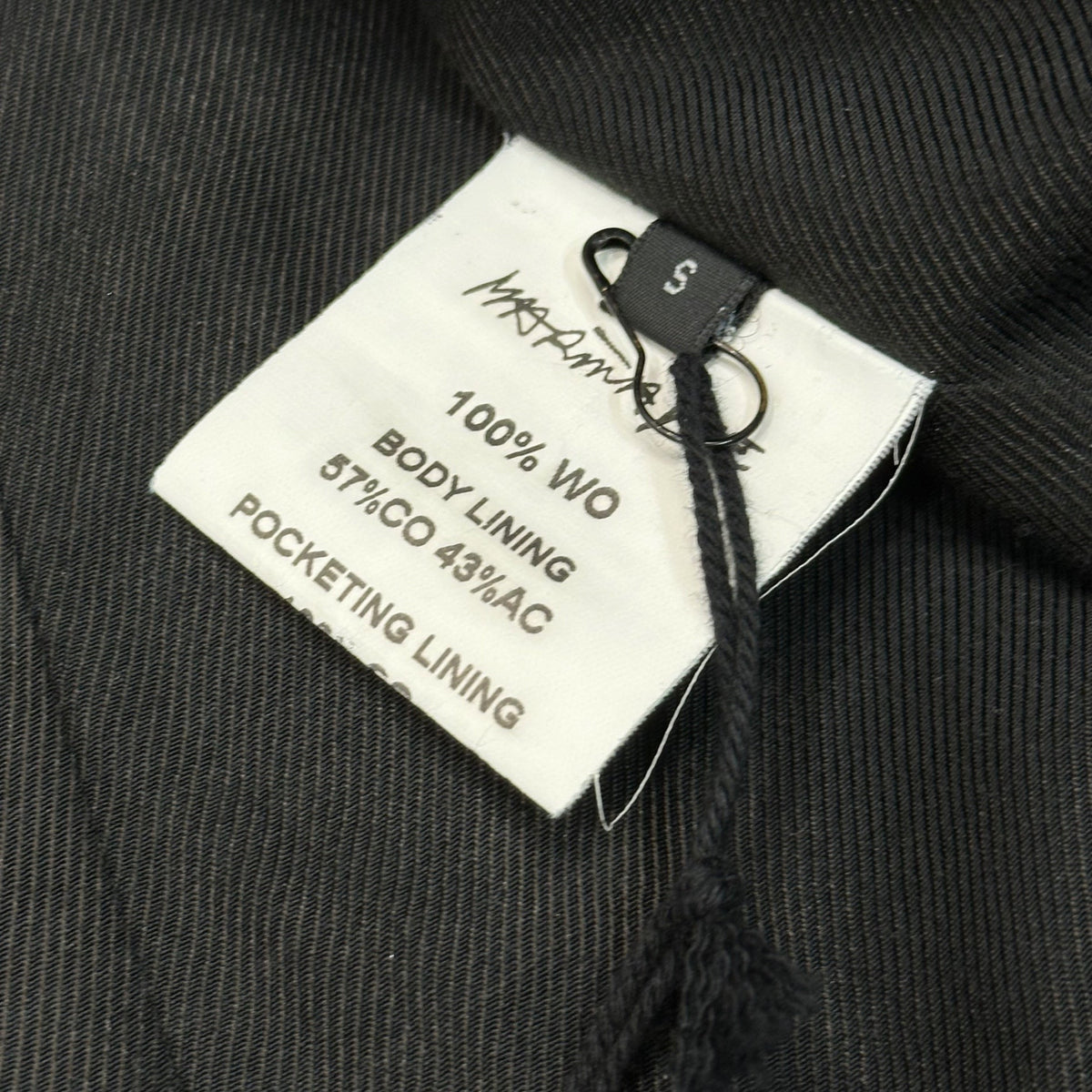 MARINA YEE 25FW Back Jack DB Origami Blazer Black Jacket Size S