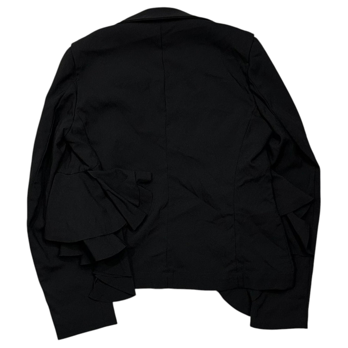 COMME des GARCONS 08AW Ruffled Jacket Black Size SS