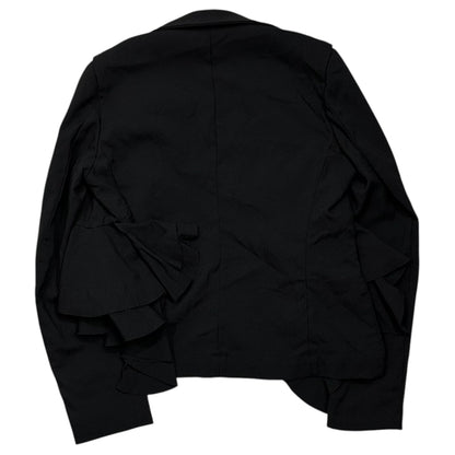 COMME des GARCONS 08AW Ruffled Jacket Black Size SS