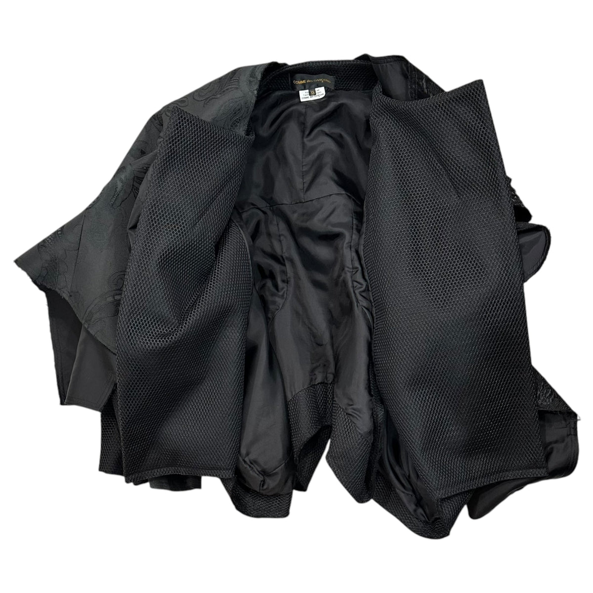 COMME des GARCONS S/S 2026 Mixed-Media Jacket Size XS