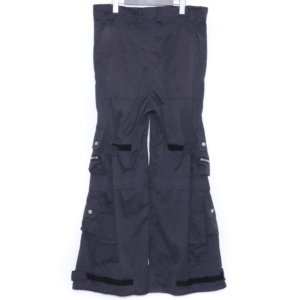 A.F ARTEFACT 25SS Nylon Baggy Cargo Pants Black Size 1