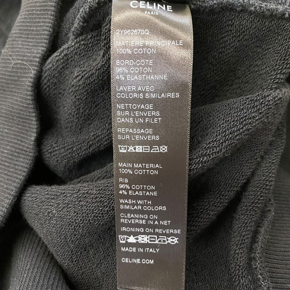CELINE 22AW BOYDOLL Pullover Hoodie Black Size XL