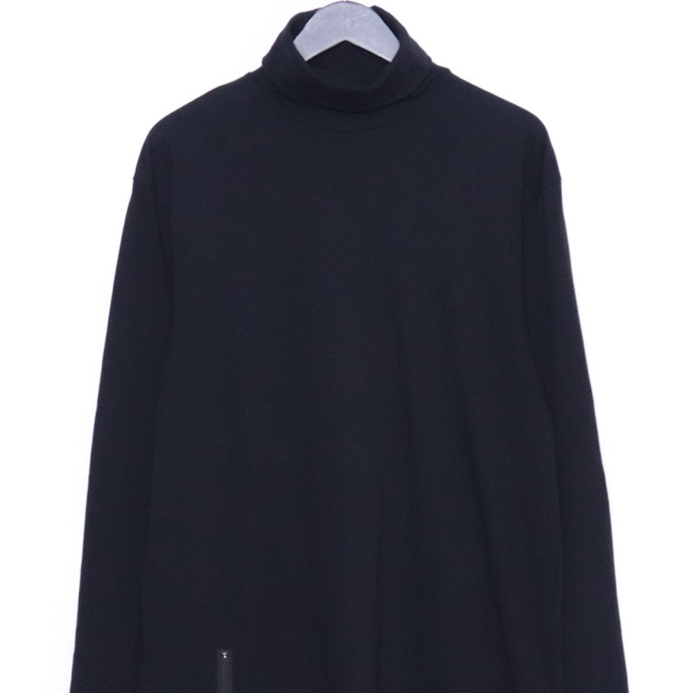 GROUND Y Jersey Zipper Opened Big T-Shirt Black Size 3