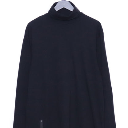 GROUND Y Jersey Zipper Opened Big T-Shirt Black Size 3