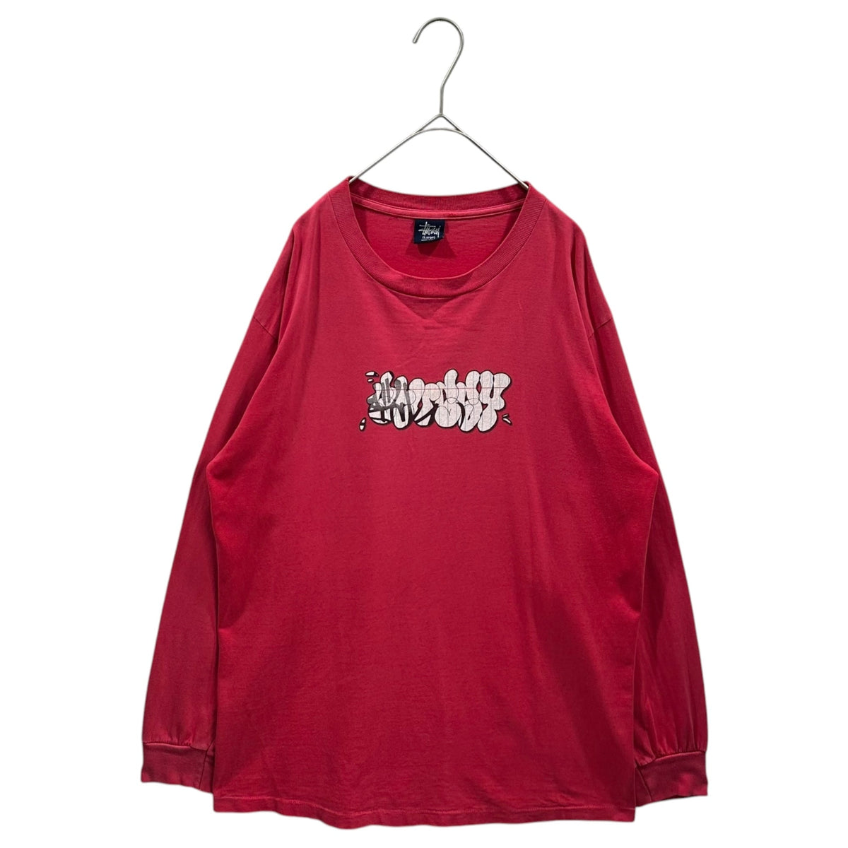 STUSSY 90s USA Made Graphic T-Shirt Red Size L