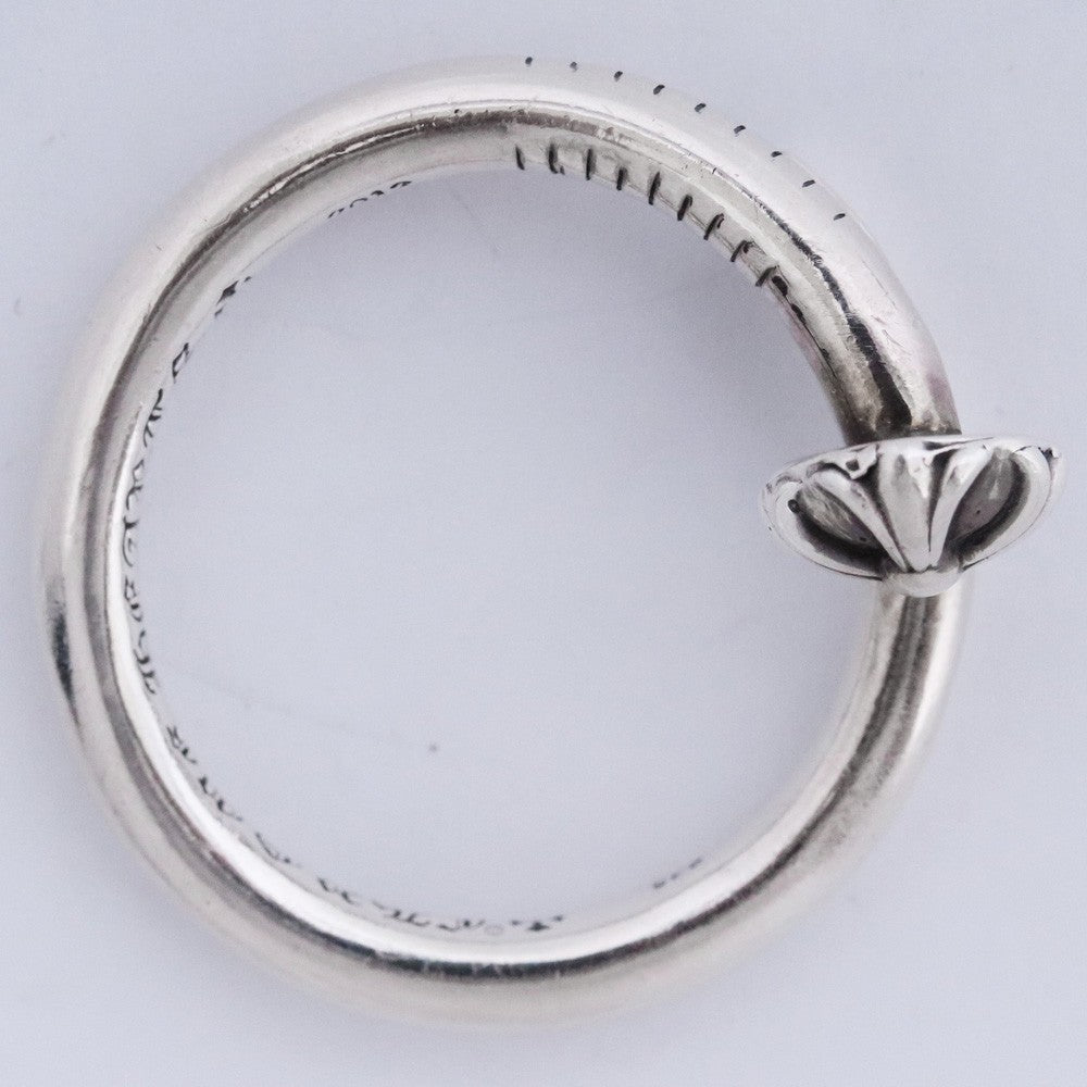 CHROME HEARTS Silver Nail Cross Ball Ring Size ONE SIZE