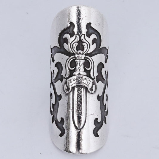 CHROME HEARTS CANNOLI DAGGER Silver Ring Size ONE SIZE