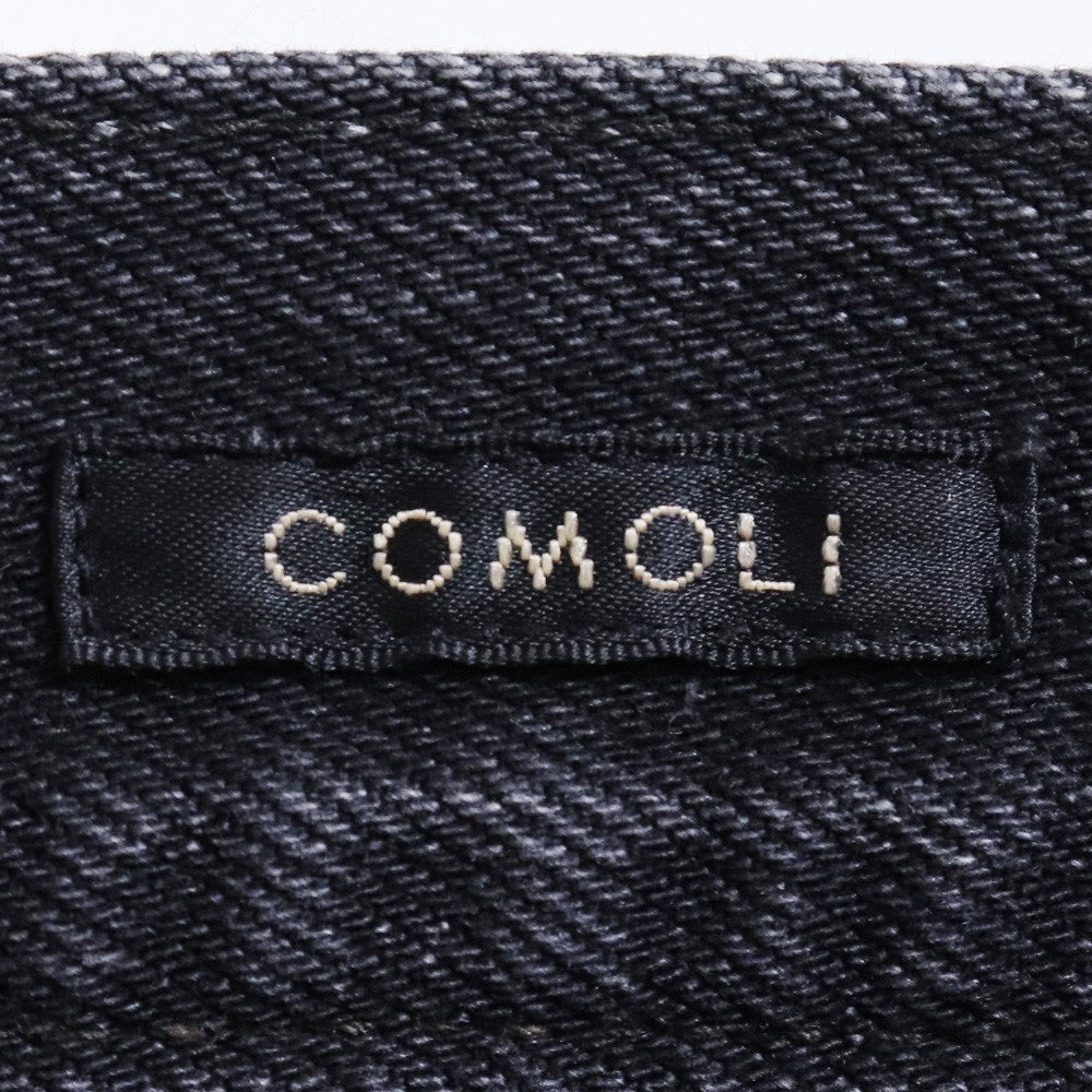 COMOLI Black Denim 5-Pocket Jeans Size 2
