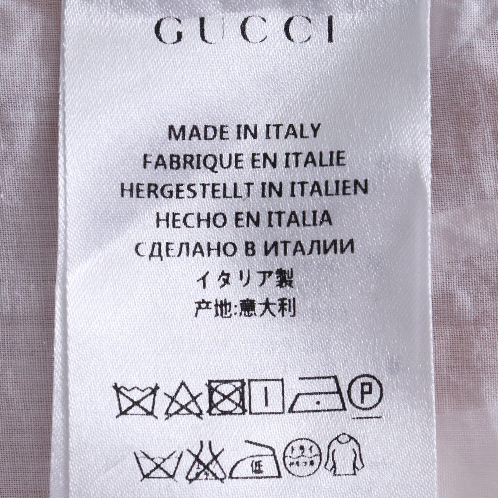 GUCCI Cotton Long Sleeve Dress Shirt White Size 39