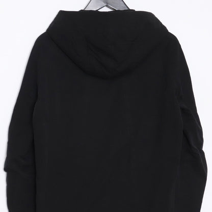 Devoa Black Hooded Zip-Up Jacket Size 1