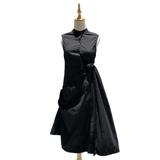 ISSEY MIYAKE FETEI 06SS Asymmetrical Dress Black Size 2
