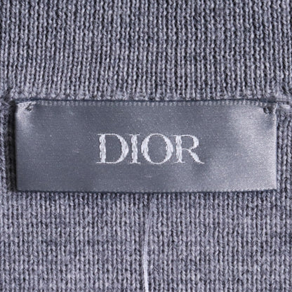 DIOR CD Icon Virgin Wool Pullover Sweater Gray Size M